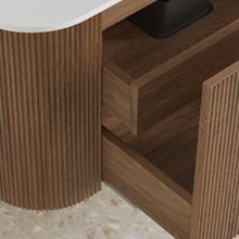 Nomad 750mm Walnut Wall Hung Single Vanity